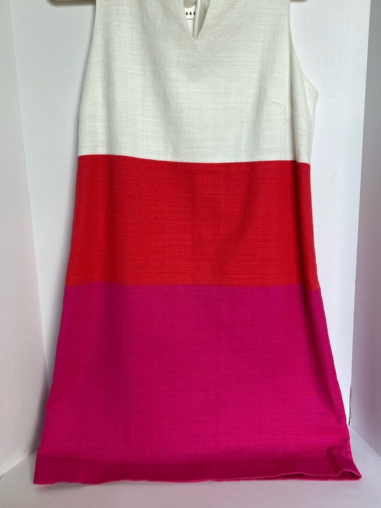 Talbots Dresses & Skirts - Talbots White, Red, and Pink Textured Dress - Petite